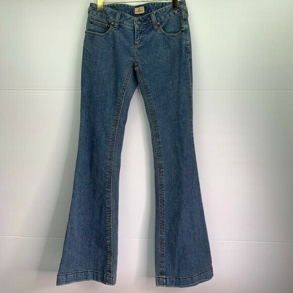 Free People Jeans 26 Low Rise Flare Vintage Cotton - Picture 1 of 8